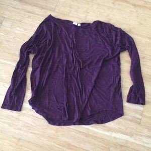 Exc Gap knit large burgundy top no pilling